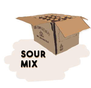 Mixed case Sour mix